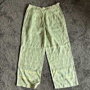 Tommy Bahama Green Cropped Pants Relaxed Fit